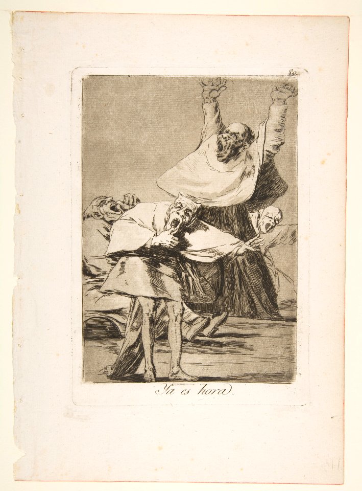 Plate 80 from 'Los Caprichos'- It is time (Ya es hora.) MET DP817135