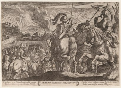 Plate 7- The Egyptians Pursuing the Israelites, from 'The Battles of the Old Testament' MET DP863707