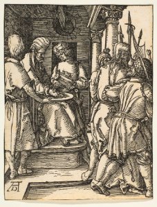 Pilate Washing His Hands, from The Small Passion MET DP816008