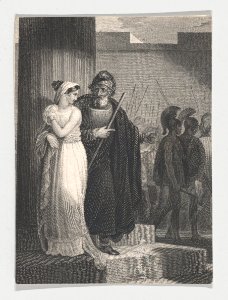 Pandarus and Cressida (Shakespeare, Troilus and Cressida, Act 1, Scene 2) MET DP870117
