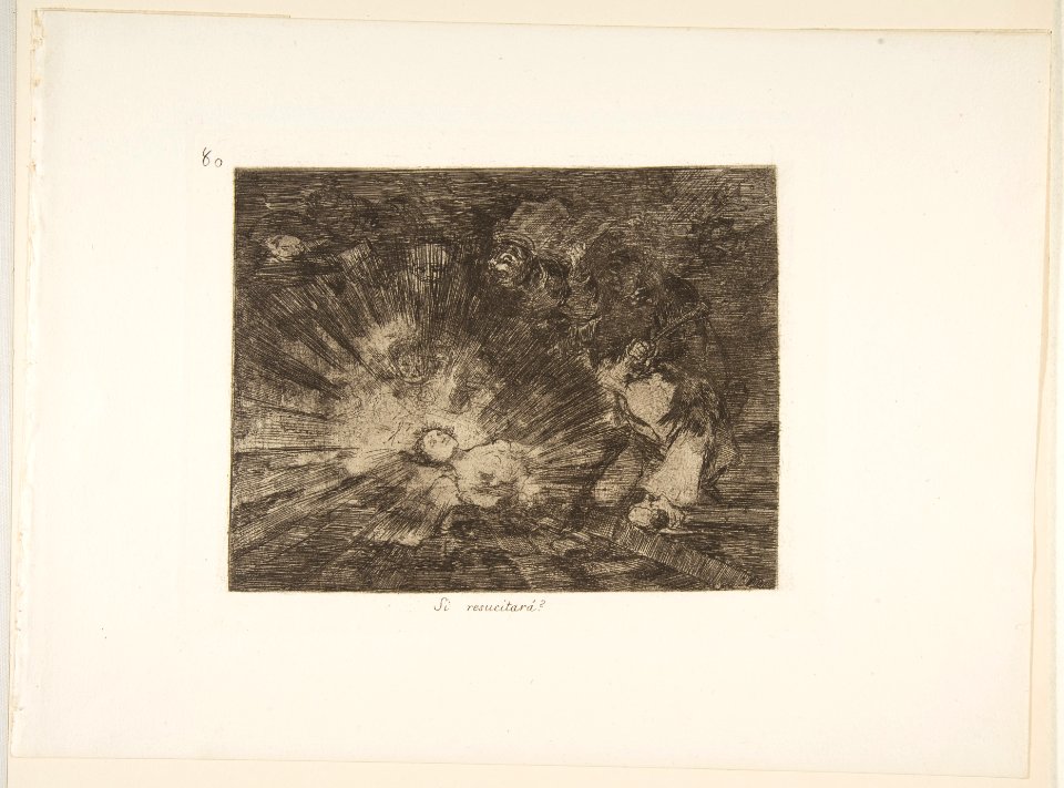 Plate 80 from 'The Disasters of War' (Los Desastres de la Guerra)- 'Will she rise again?' (Si resucitará?) MET DP817477