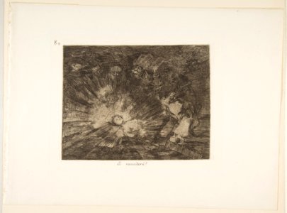 Plate 80 from 'The Disasters of War' (Los Desastres de la Guerra)- 'Will she rise again?' (Si resucitará?) MET DP817477
