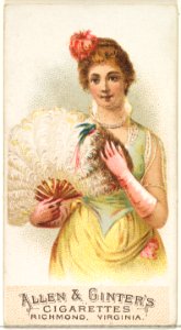 Plate 9, from the Fans of the Period series (N7) for Allen & Ginter Cigarettes Brands MET DP830138