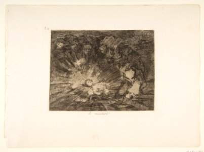 Plate 80 from 'The Disasters of War' (Los Desastres de la Guerra)- 'Will she rise again?' (Si resucitará?) MET DP817476
