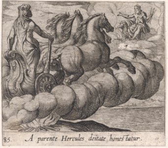 Plate 85- The Immortalization of Hercules (A parente Hercules deitate honestatur), from Ovid's 'Metamorphoses' MET DP866526
