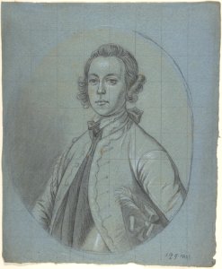 Oval, Bust-Length Portrait Study of a Young Man MET DP800733