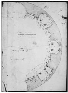 Pantheon, partial plan; details (recto) Pantheon, rectangular niche, perspective; vault, detail (verso) MET sf68 769 05r-MM43616