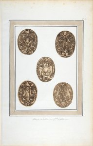 Oval Ornament Designs for Boxes MET DP808509