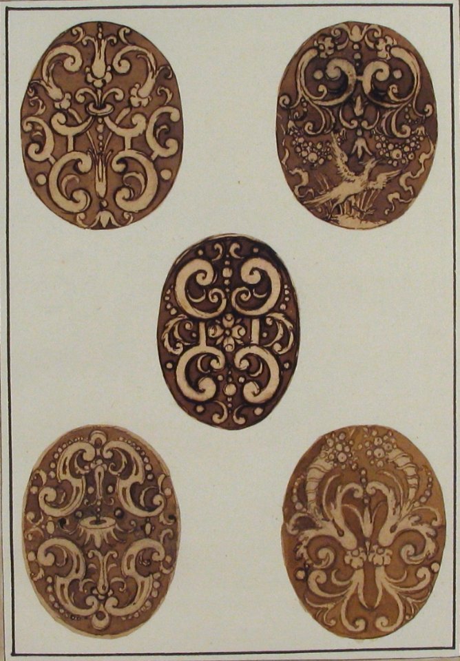 Oval Ornament Designs for Boxes MET 48.148(63)
