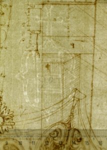 Pantheon, entablature and column pilaster capital, projection; rosette, details; capital profile; base, profile; pilaster, plan (recto) Pantheon, rectangular niche, perspective (verso) MET sf68 769 68-watermark