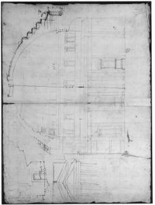 Pantheon, section (recto) Pantheon, capital, elevation; capital, details MET sf68 769 09r-MM43624