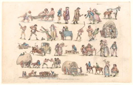 Outlines of Figures, Animals, and Carriages MET DP872107