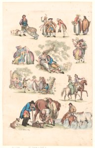 Outlines of Figures, Landscapes and Horses MET DP872099