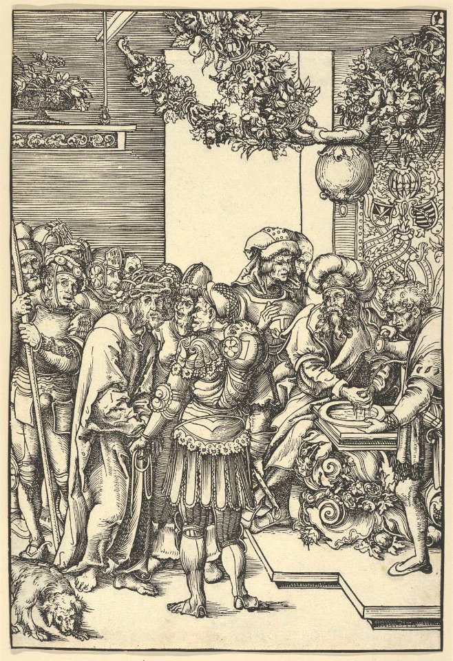 Pilate washing his hands, from The Passion MET DP841860