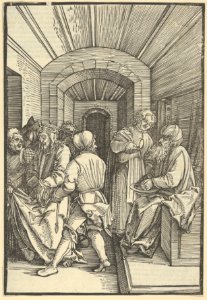 Pilate Washing his Hands, from Speculum passionis domini nostri Ihesu Christi MET DP849008
