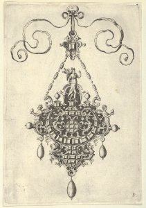 Pendant Design with Pax Standing Before an Arch MET DP837427