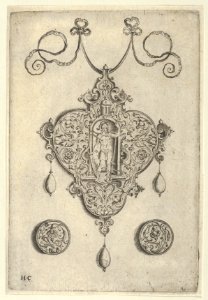 Pendant Design with Mars Standing in a Niche MET DP837433