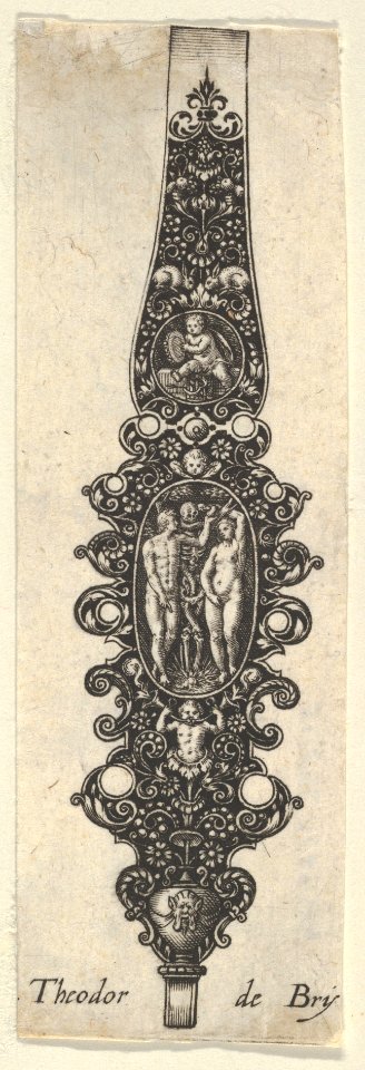 Pendant Design with Adam and Eve, from Des Pendants de Cleffs pour les Femmes MET DP837184