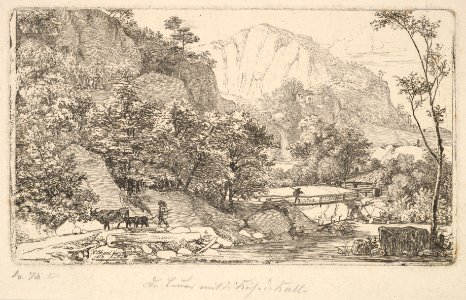 Peasant with Cow and Calf, in the Unterberg near the Berchtesgaden MET DP824244