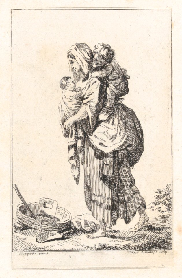 Peasant Woman with Two Children MET DP874157