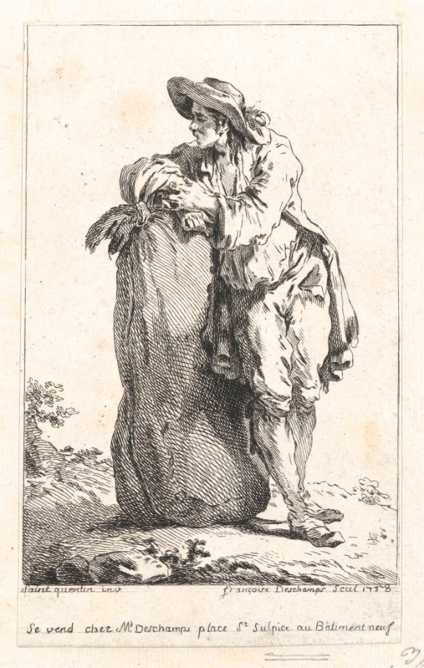 Peasant Leaning on a Sack of Grain MET DP874158