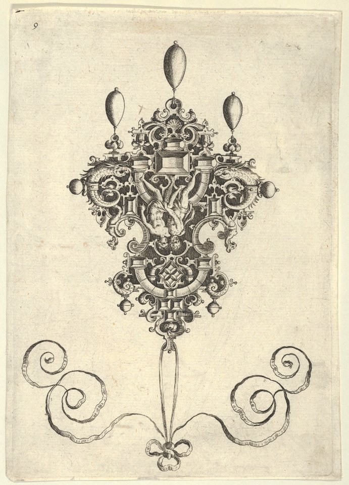 Pendant Design with a Couple at Center MET DP837426