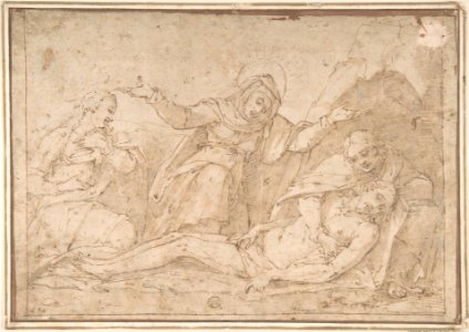 Pietà with Mary Magdalen and Saint John MET DP801945