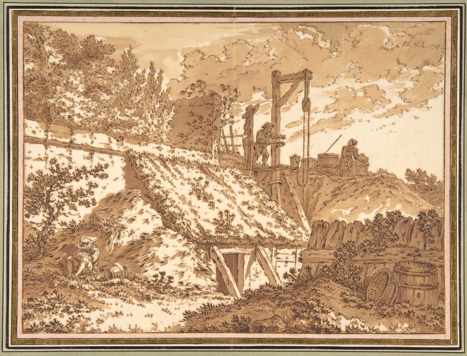 Peasants Around a Well MET DP804177