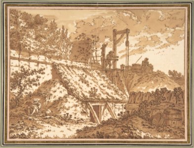 Peasants Around a Well MET DP804177