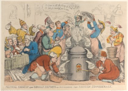 Political Chemist and German Retorts or Dissolving the Rhenish Confederacy MET DP883921