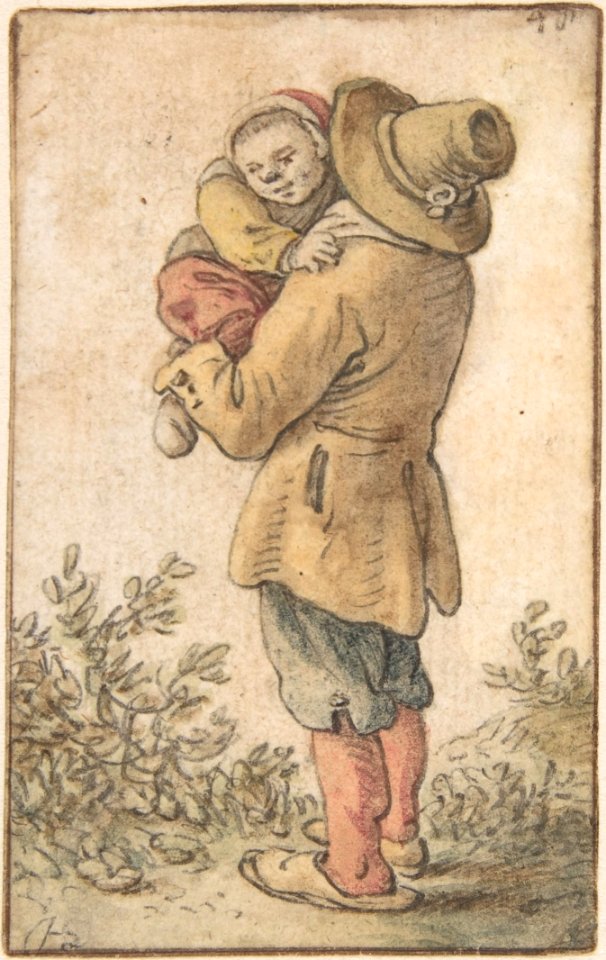 Peasant with Child MET DP804030