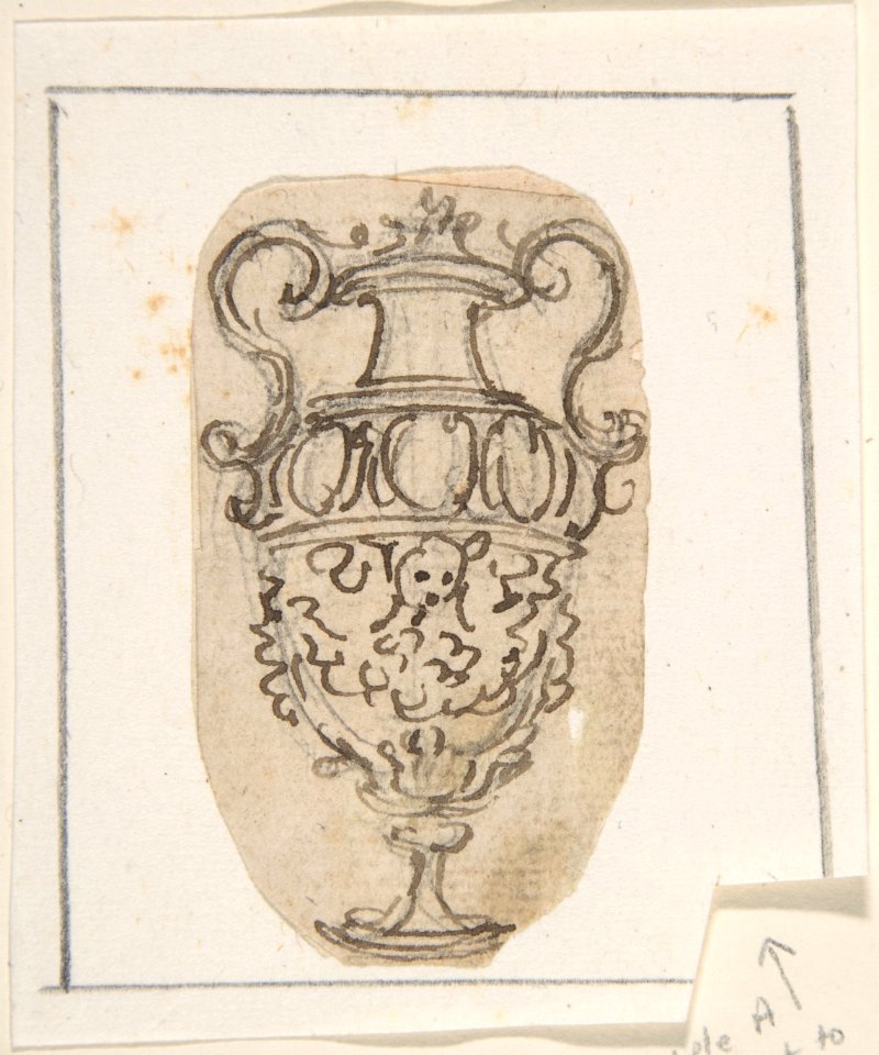 Outline of a Desin for a Vase with Two Handles MET DP809623