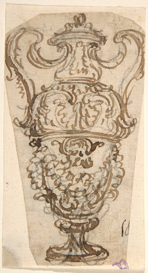 Outline of the Design for a Two-Handled Vase MET DP809619