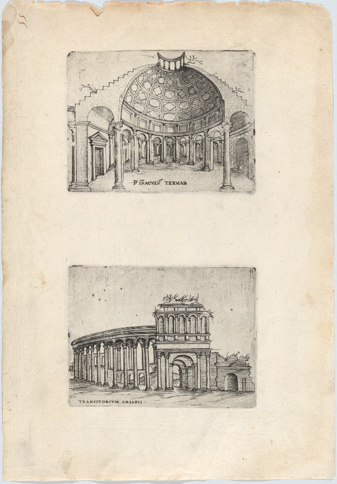 Pinaculu Termar (sic), from a Series of 24 Depicting (Reconstructed) Buildings from Roman Antiquity MET DP874929