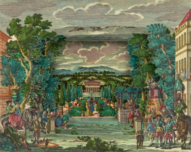 Paper Theater or Diorama of an Italianate Villa and Garden MET DP-12240-001