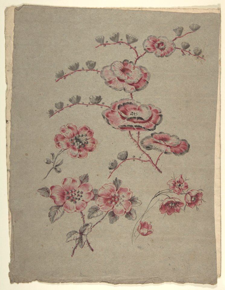 Pink Flower Pattern MET DP809138