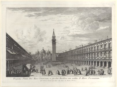 Piazza San Marco looking towards the Basilica and Campanile Met DP885839