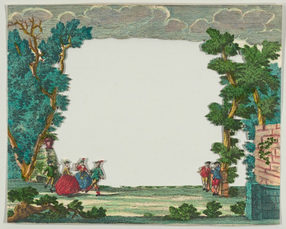 Paper Theater or Diorama of an Italianate Villa and Garden MET DP838072
