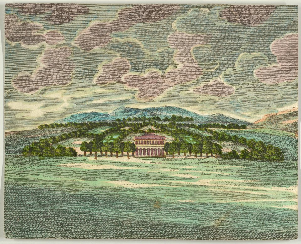 Paper Theater or Diorama of an Italianate Villa and Garden MET DP838075