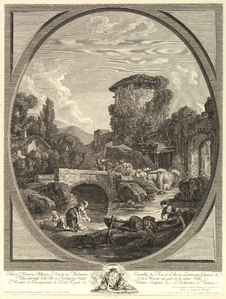 Paysage au Pont et au Pigeonnier (Landscape with a Bridge and a Dovecote) MET DP826789