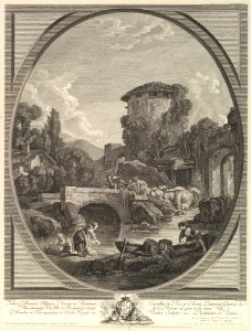 Paysage au Pont et au Pigeonnier (Landscape with a Bridge and a Dovecote) MET DP826789