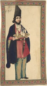 Persian Woman or Man Holding a Tray MET DP807498