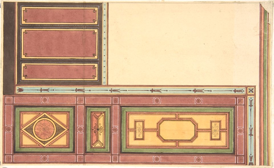 Pompeiian Design for Paneling MET DP807068