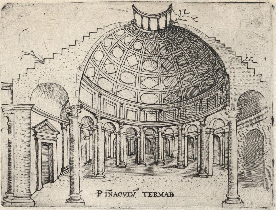 Pinaculu Termar (sic), from a Series of 24 Depicting (Reconstructed) Buildings from Roman Antiquity MET DP874930