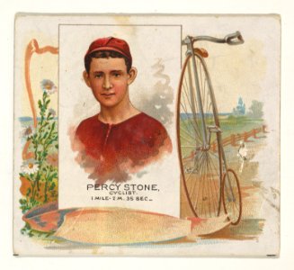 Percy Stone, Cyclist, from World's Champions, Second Series (N43) for Allen & Ginter Cigarettes MET DP839296