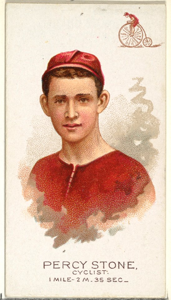 Percy Stone, Cyclist, from World's Champions, Series 2 (N29) for Allen & Ginter Cigarettes MET DP838234