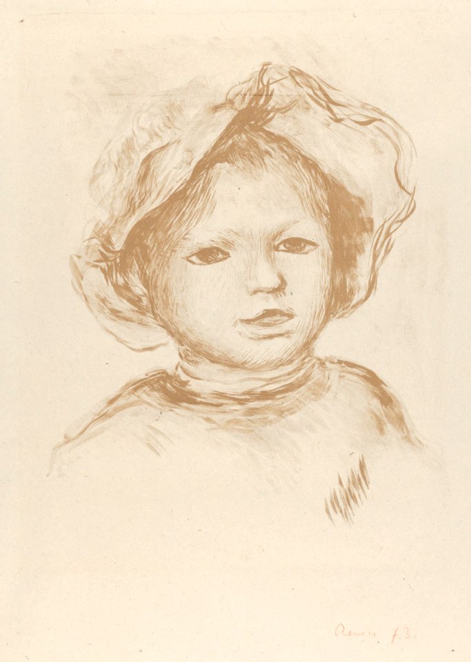Pierre Renoir from the Front (Head of a Child - Tête d'enfant) MET DP838009