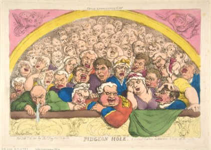Pidgeon Hole. A Convent Garden Contrivance to Coop up the Gods MET DP808715