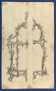 Pier Glass Frames, in Chippendale Drawings, Vol. I MET DP104185