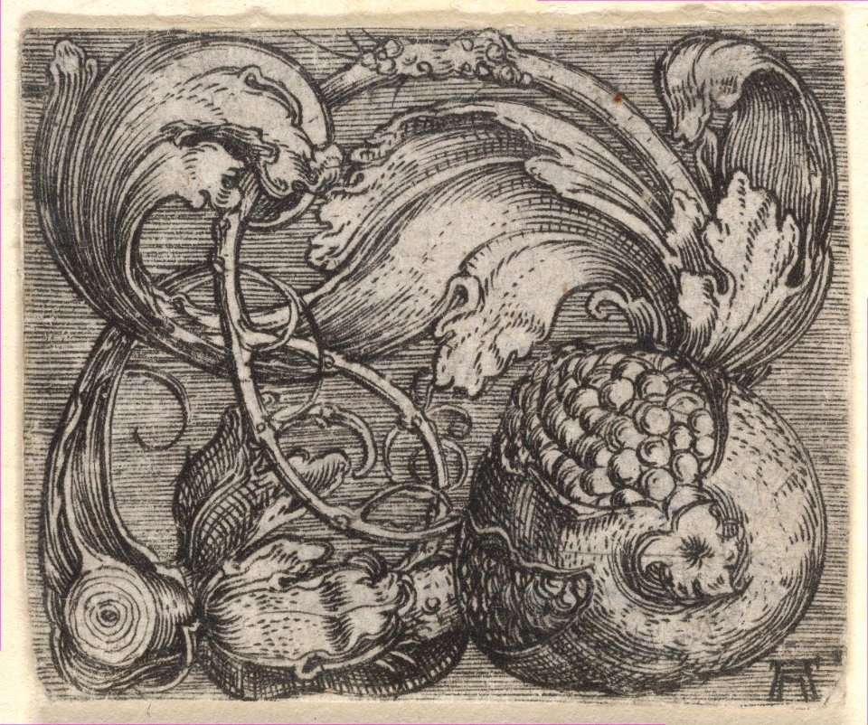 Pomegranate with Tendril MET DP833086